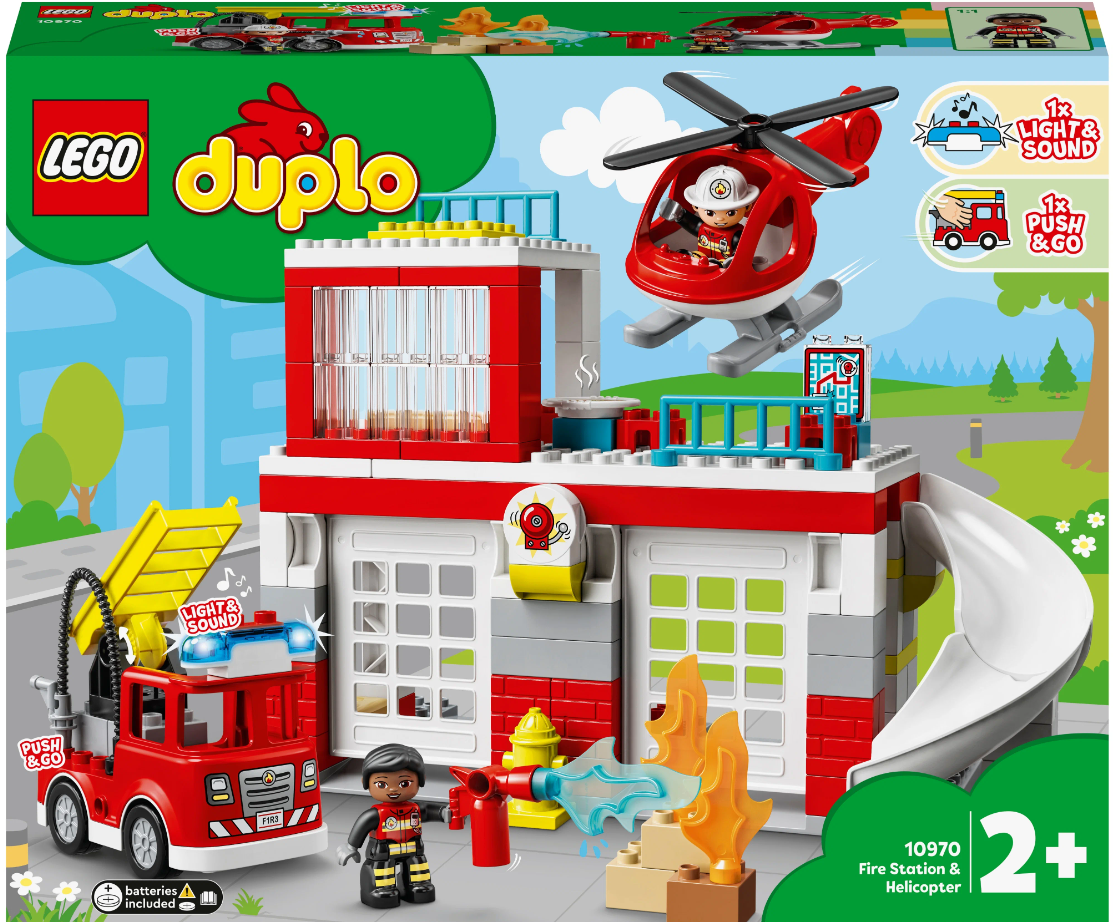 Конструктор LEGO DUPLO 10970 Пожарная часть и вертолёт